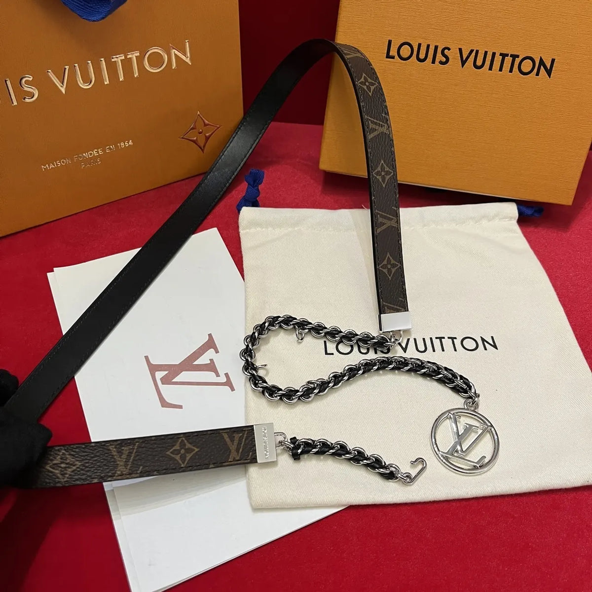 Louis Vuitton Monogram Chain Belt - Hình 2