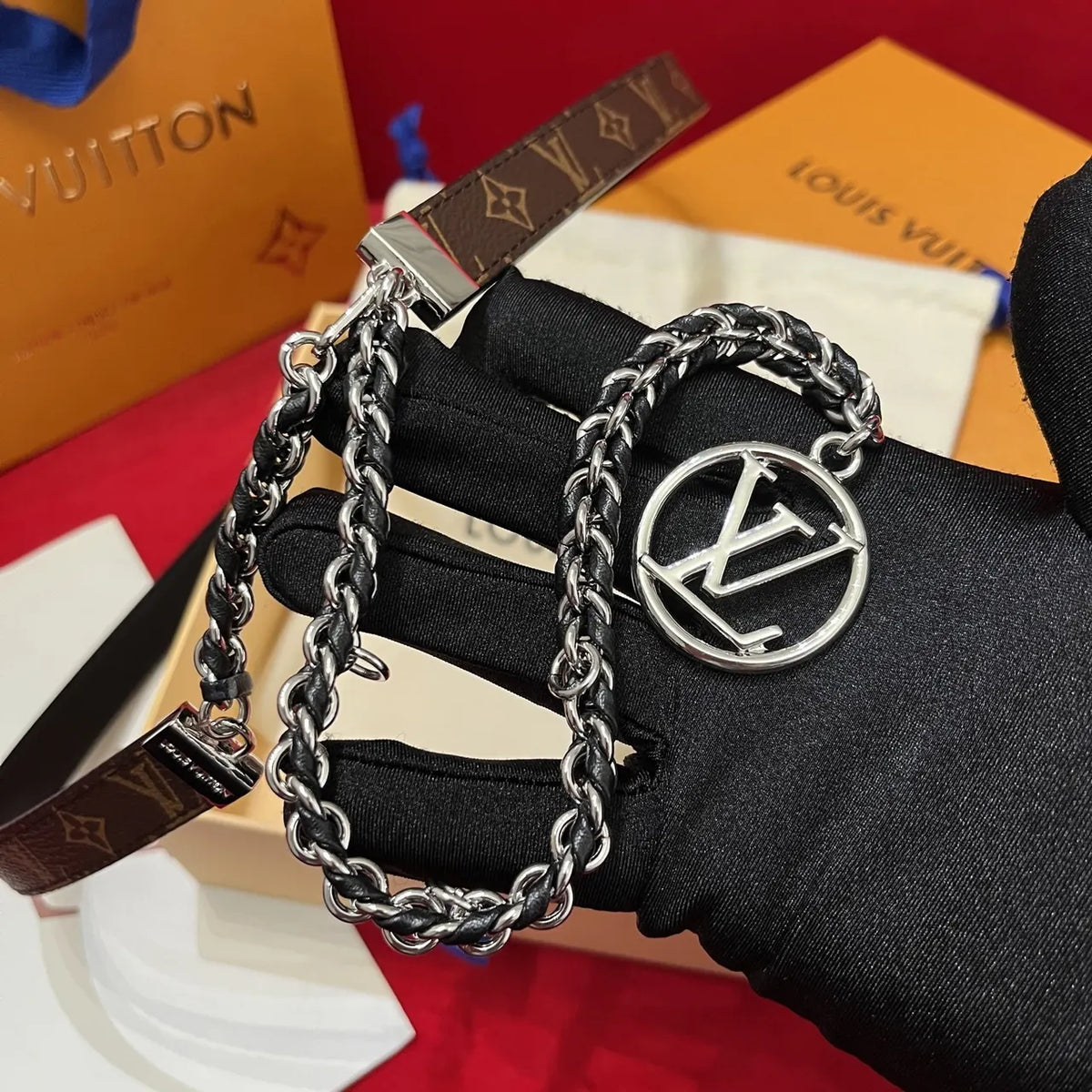 Louis Vuitton Monogram Chain Belt - Hình 6