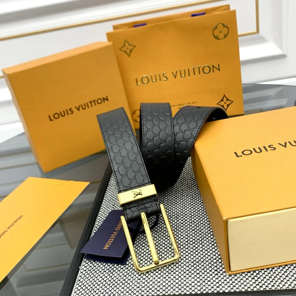 monogram Louis Vuitton Embossed Belt - Hình 2