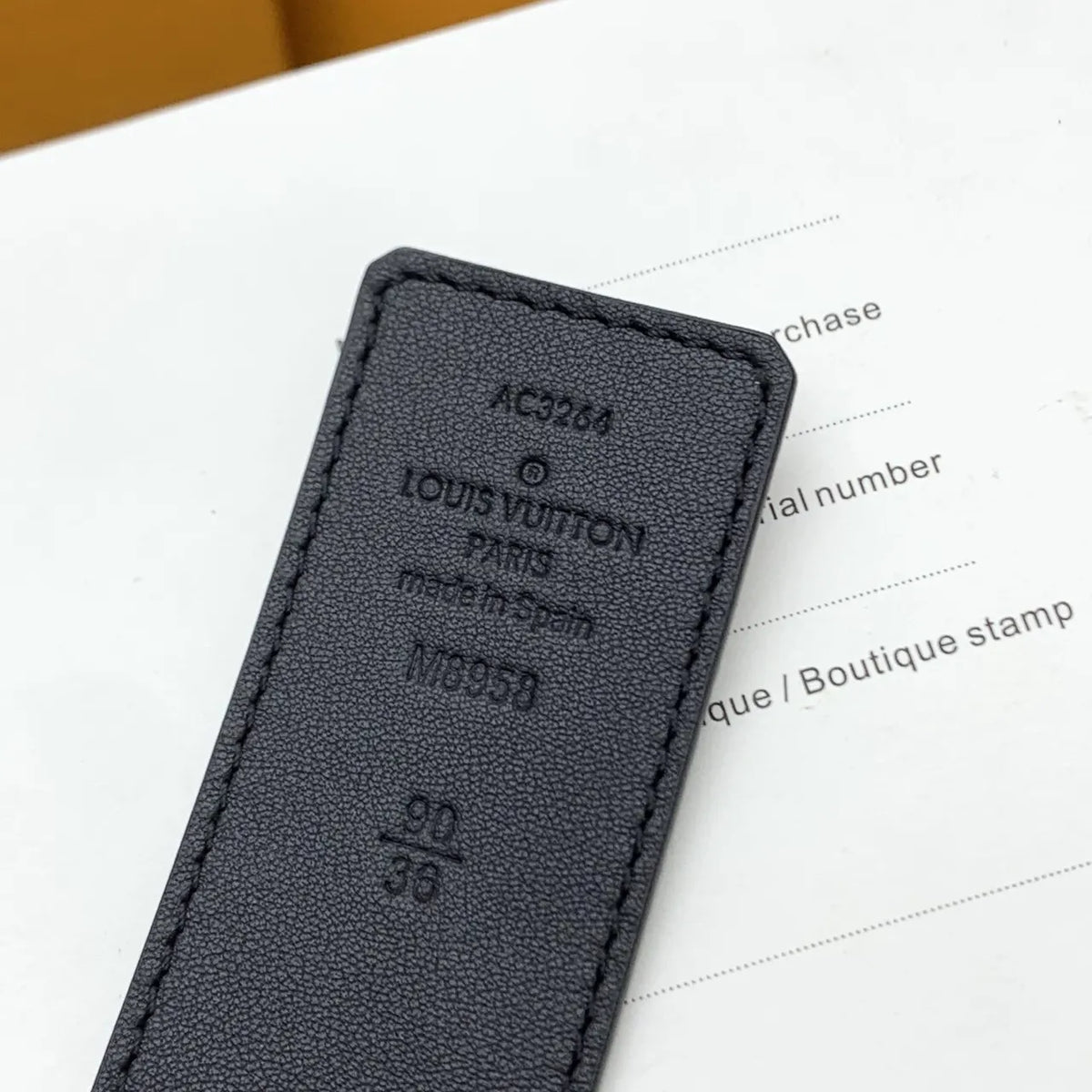 silver Louis Vuitton Graphite Damier Belt - Hình 9