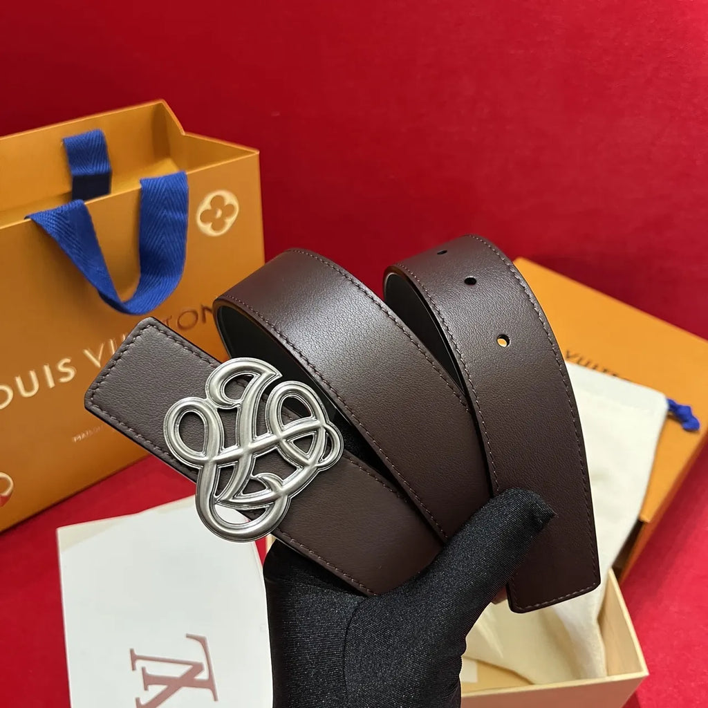Loewe Brown Leather Belt - Hình 8