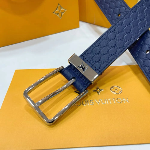 blue Louis Vuitton Navy Belt - Hình 2