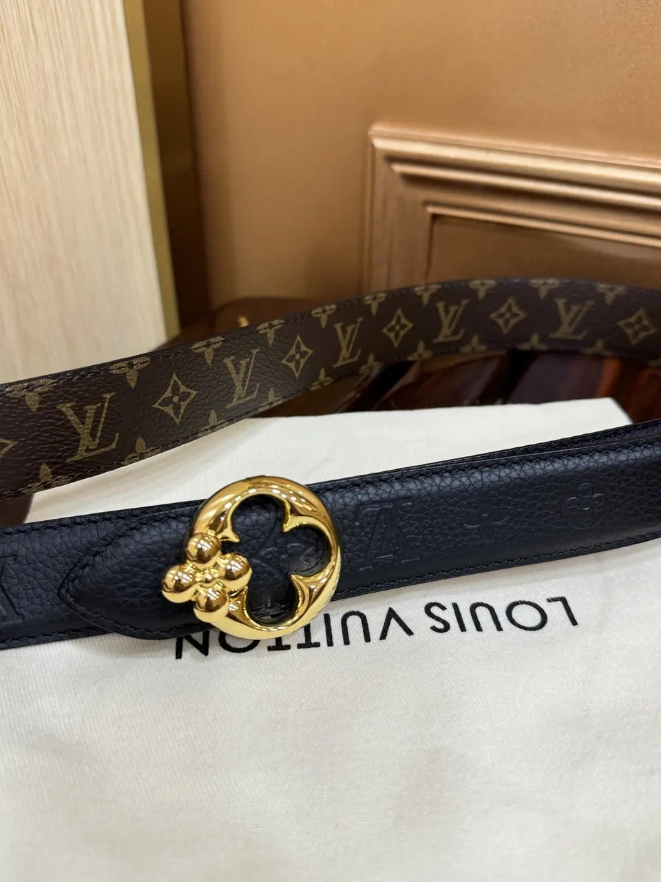 Louis Vuitton Flower Buckle Belt