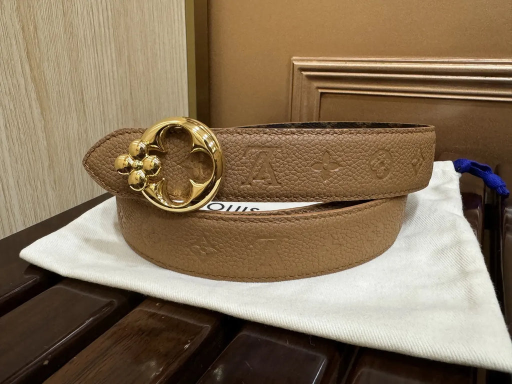 Louis Vuitton Tan Leather Belt