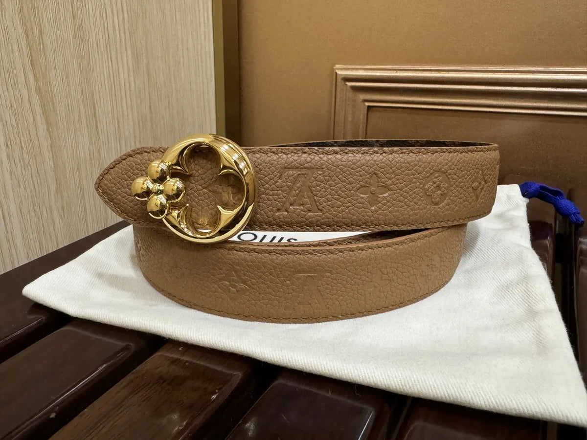 Louis Vuitton Tan Leather Belt