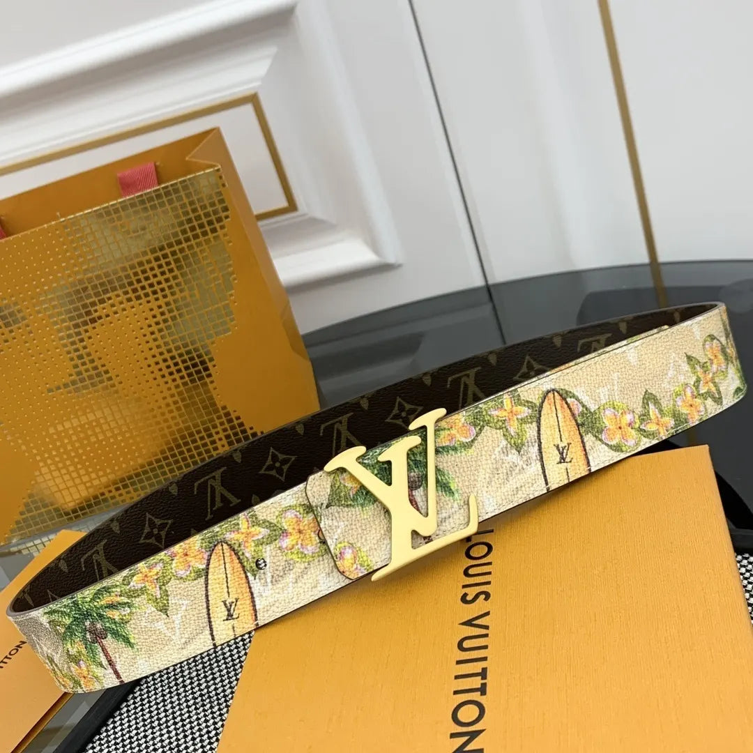 Louis Vuitton Floral Monogram Belt - Hình 4