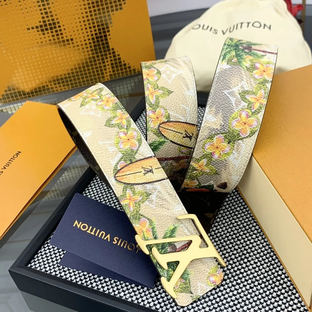 Louis Vuitton Floral Monogram Belt - Hình 5