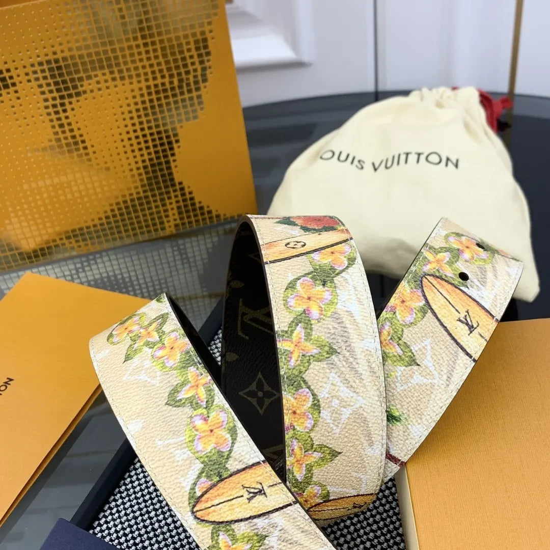 Louis Vuitton Floral Monogram Belt - Hình 6