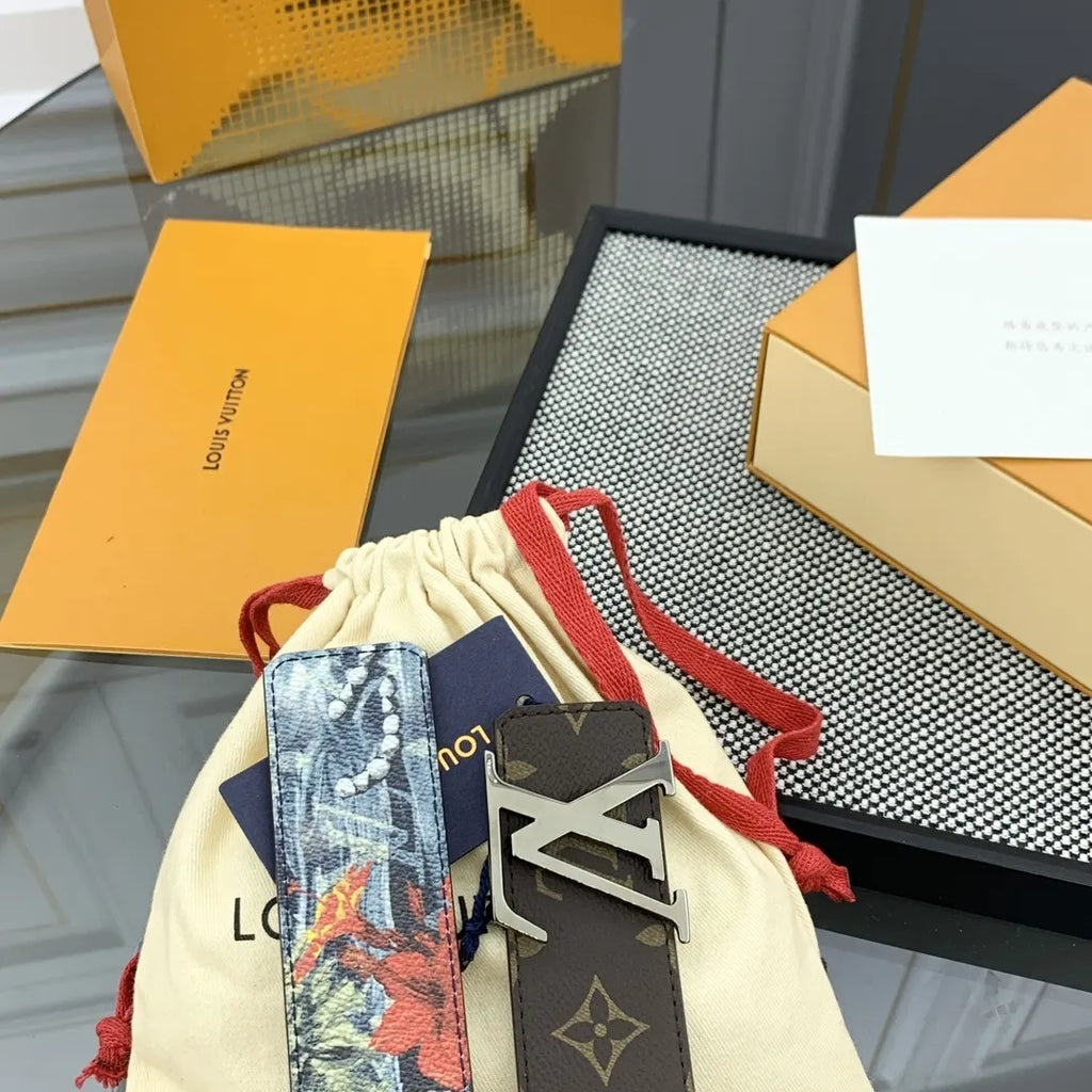 monogram Louis Vuitton Floral Belt - Hình 3