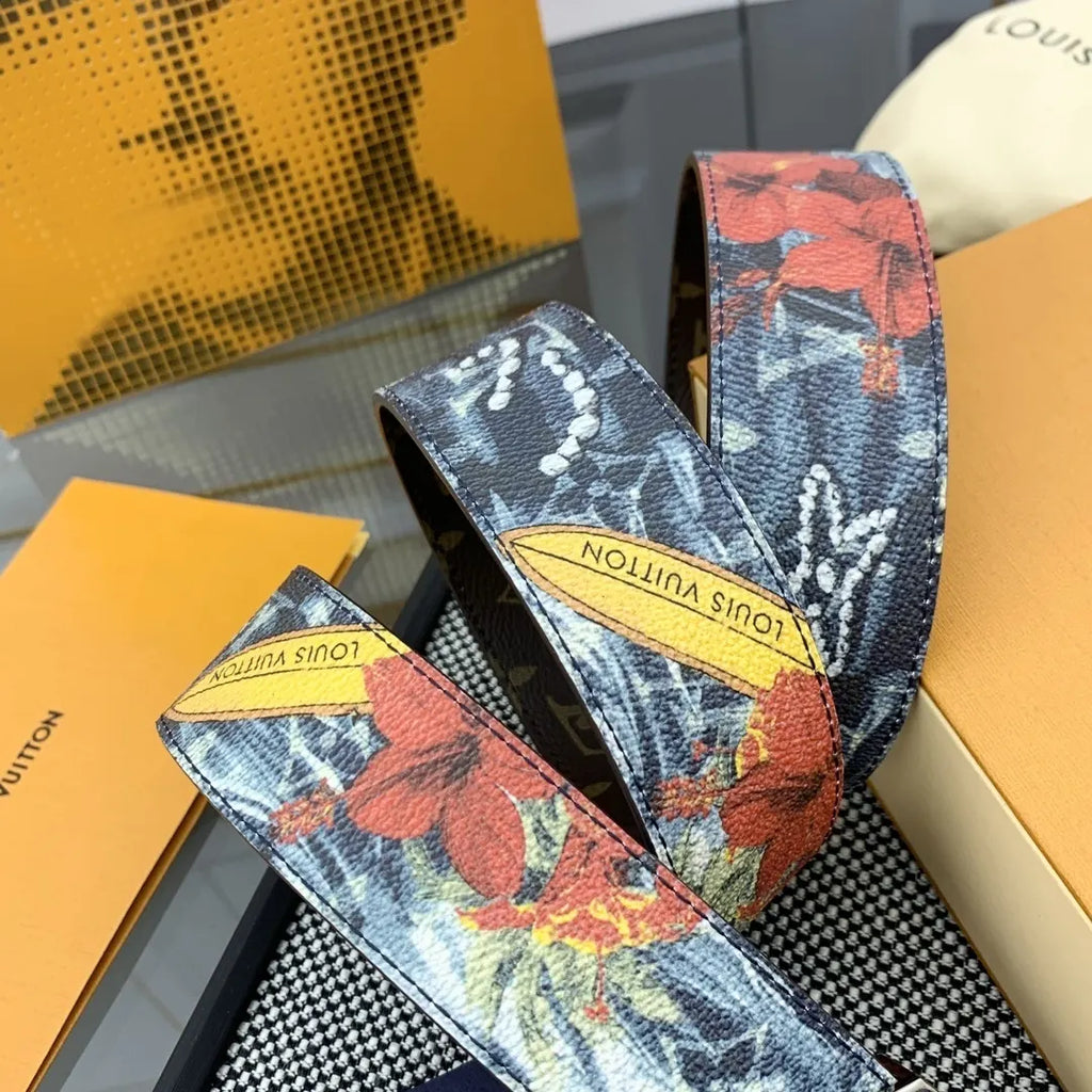 monogram Louis Vuitton Floral Belt - Hình 6