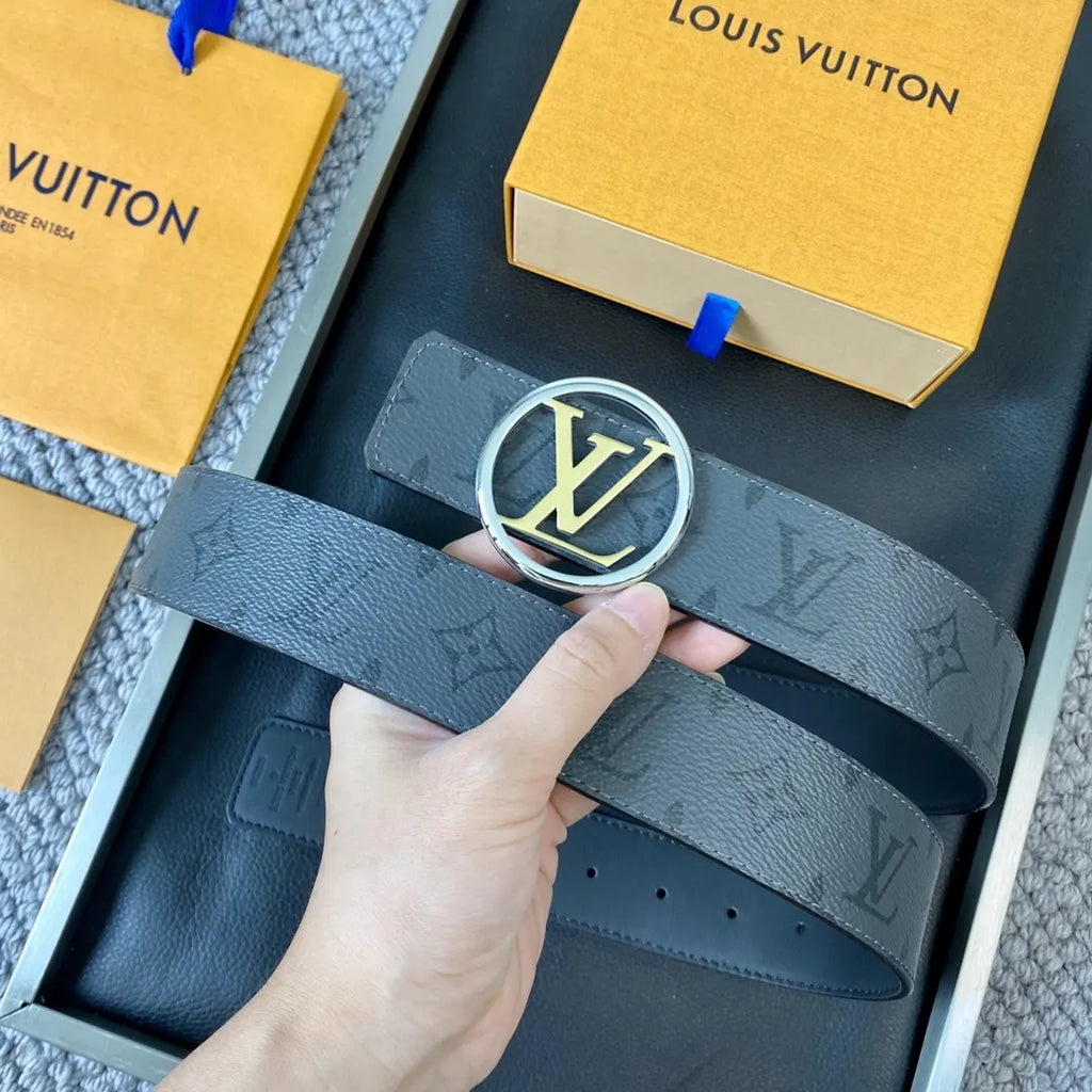 Louis Vuitton Gray Monogram Belt