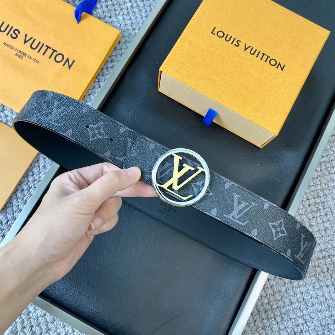 Louis Vuitton Black Monogram Eclipse Belt - Hình 5