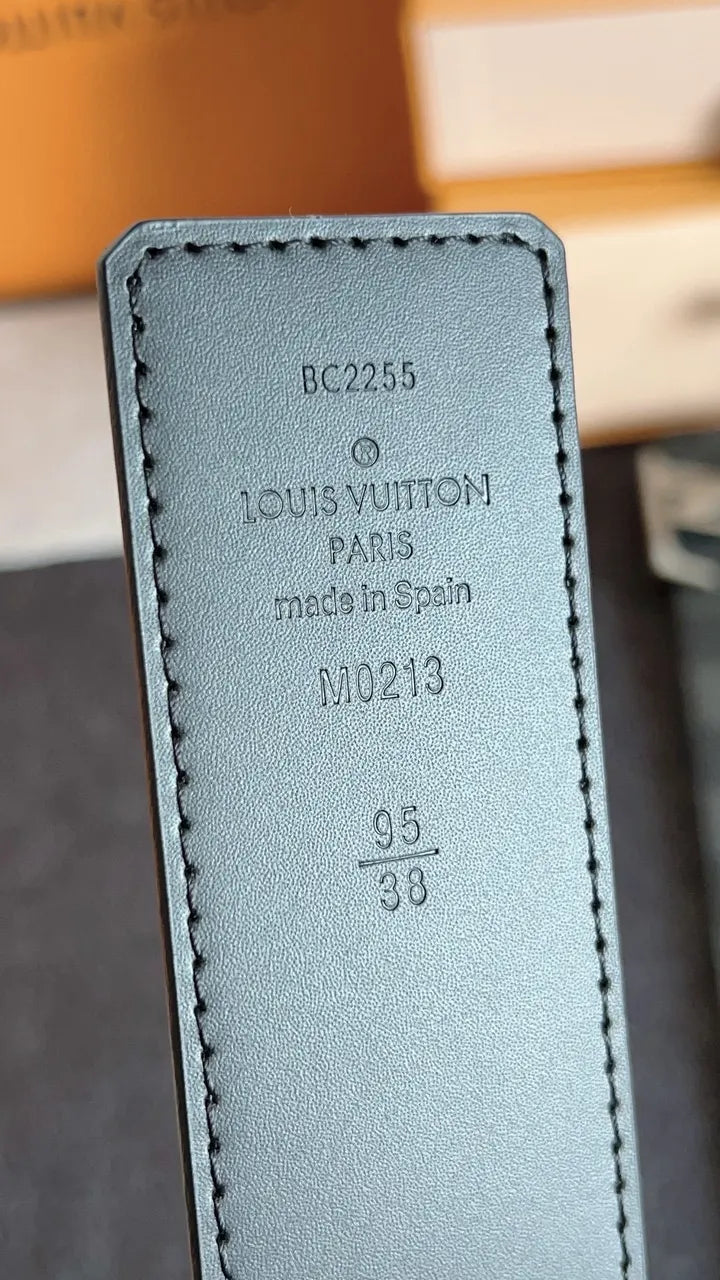 Louis Vuitton Black Damier Infini Belt