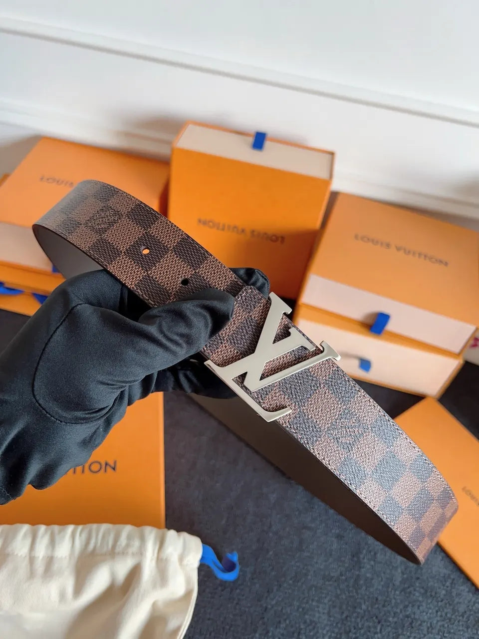 Louis Vuitton Damier Graphite Belt - Hình 3