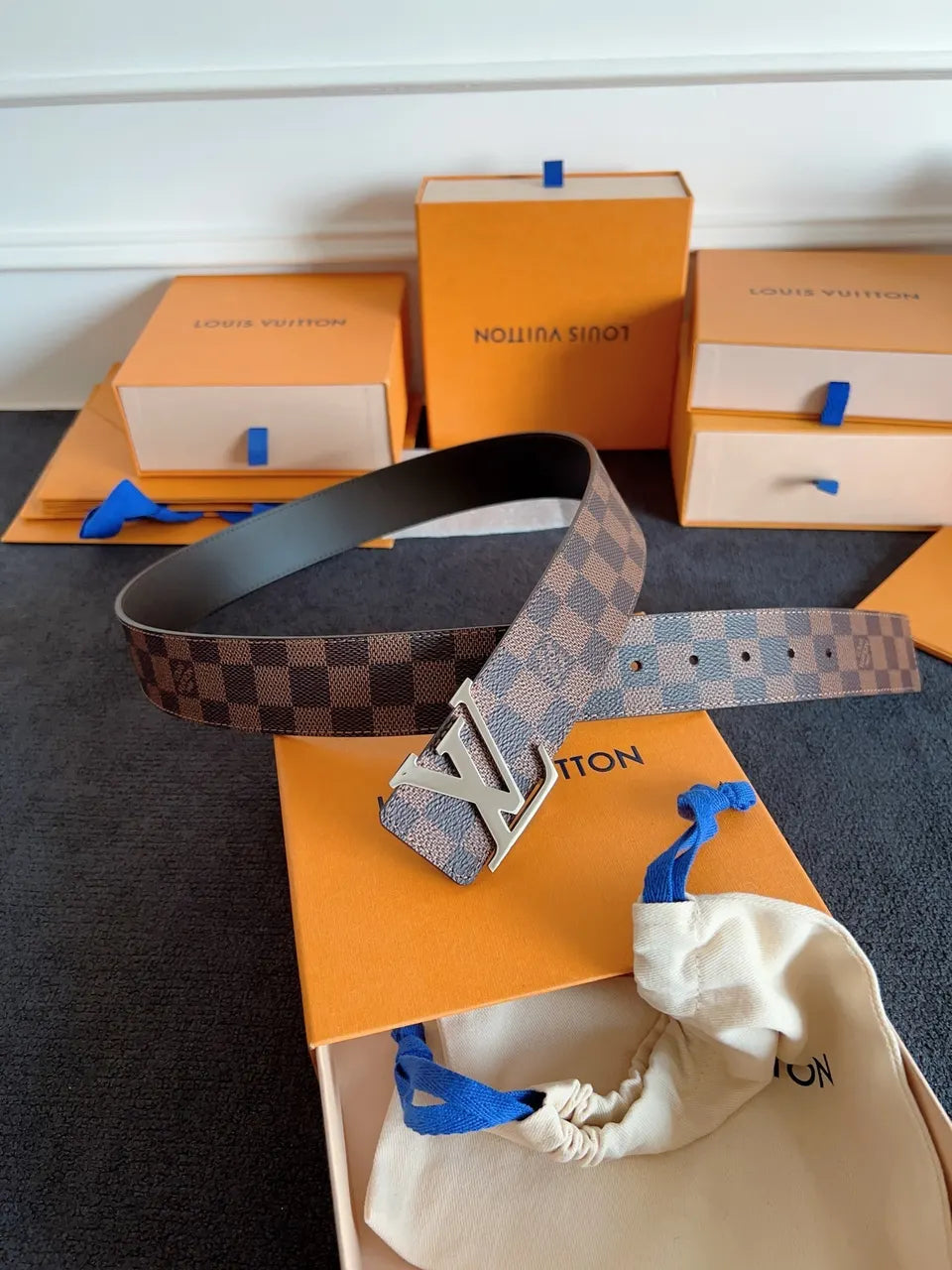 Louis Vuitton Damier Graphite Belt - Hình 4