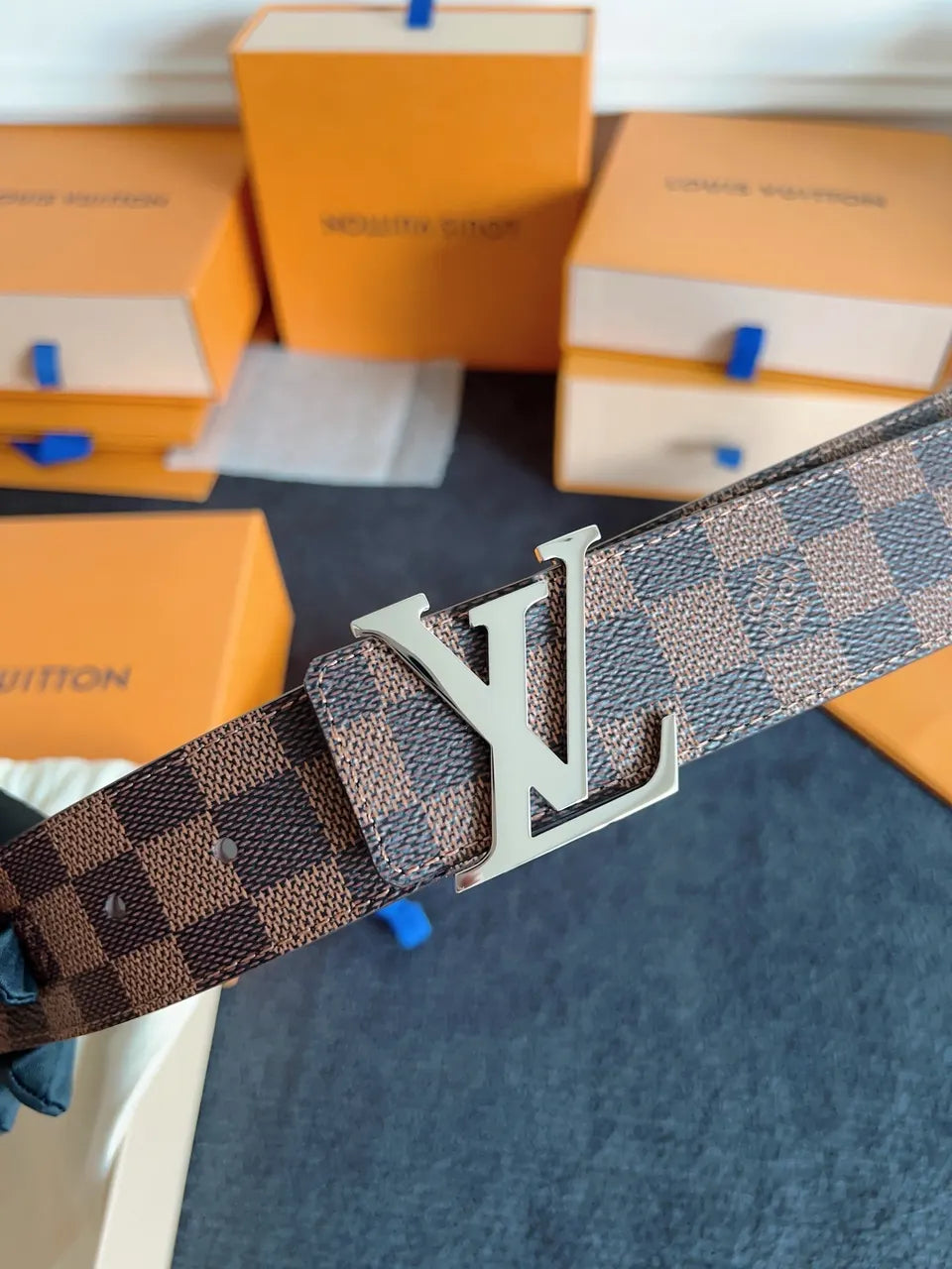 Louis Vuitton Damier Graphite Belt - Hình 6