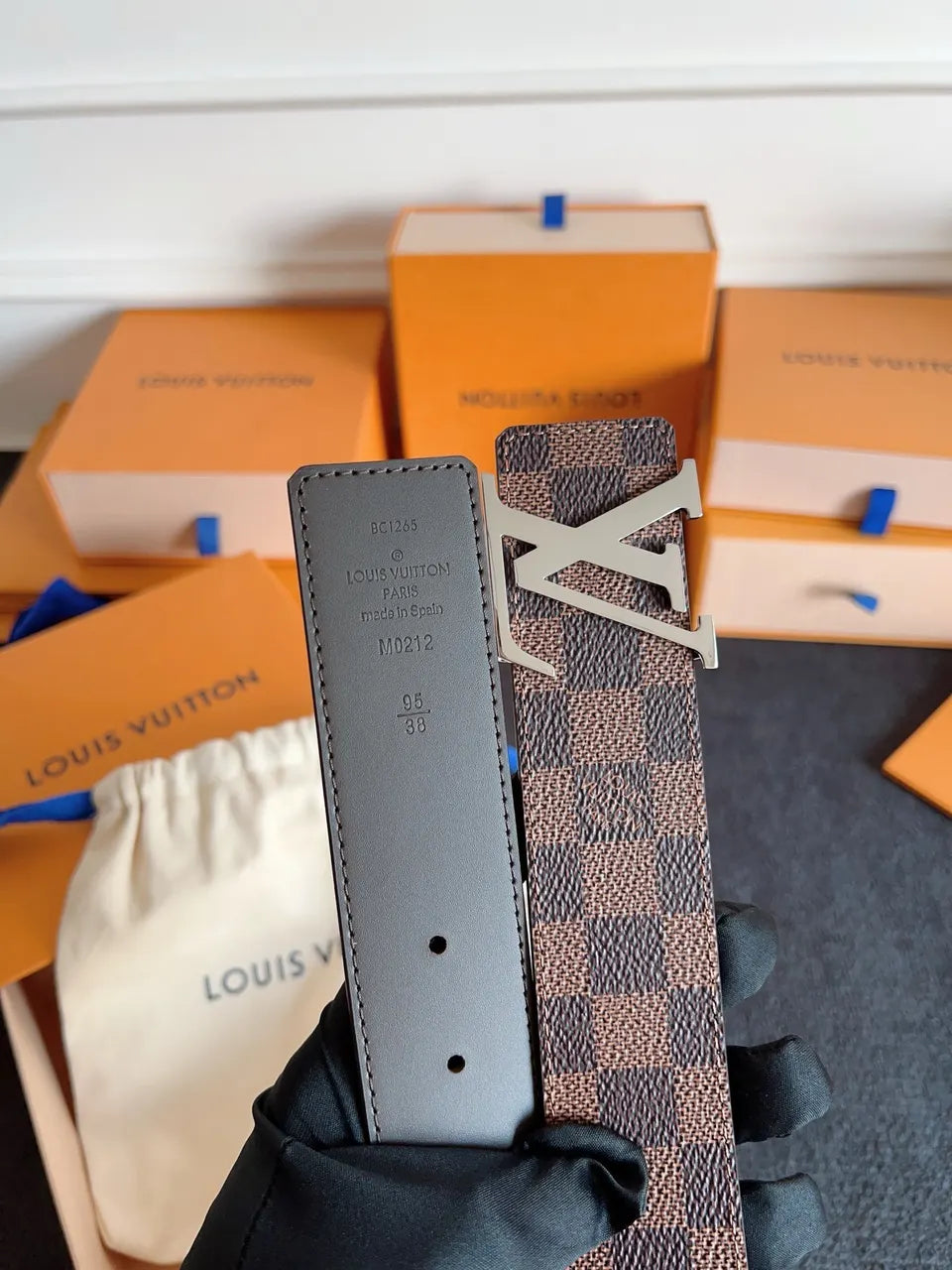 Louis Vuitton Damier Graphite Belt - Hình 7