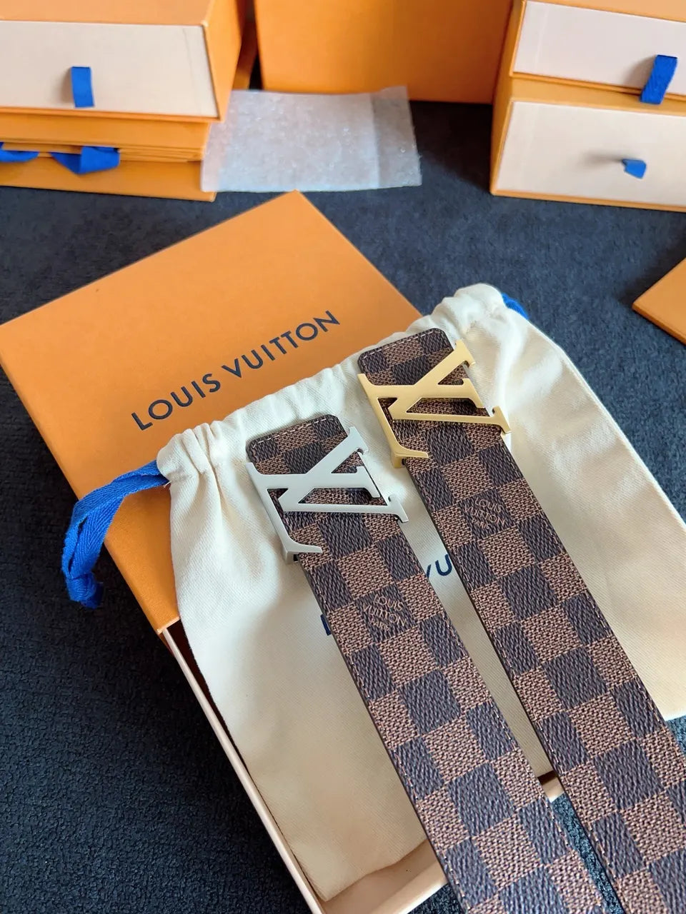 Louis Vuitton Damier Graphite Belt - Hình 9