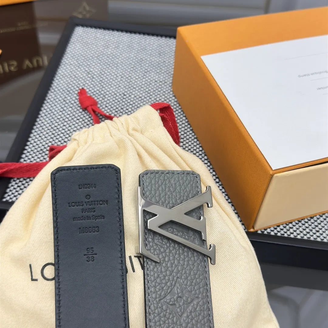 Louis Vuitton Gray Belt - Hình 5