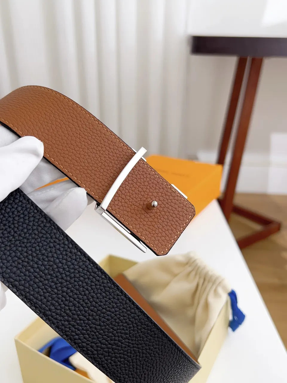 Louis Vuitton Black Belt - Hình 4