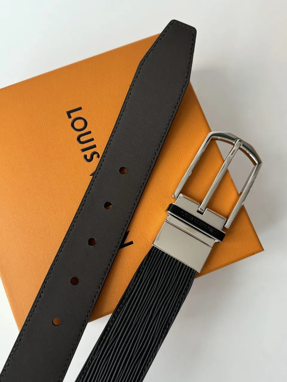 Louis Vuitton Black Epi Belt - Hình 4
