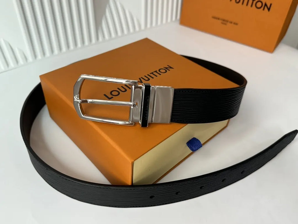 Louis Vuitton Black Epi Belt - Hình 6