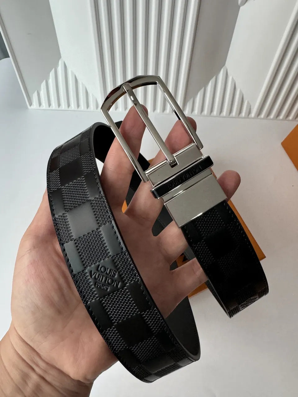 Louis Vuitton Damier Infini Black Belt - Hình 5