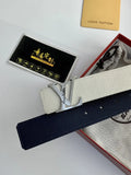 Louis Vuitton Reversible Leather Belt - White & Navy