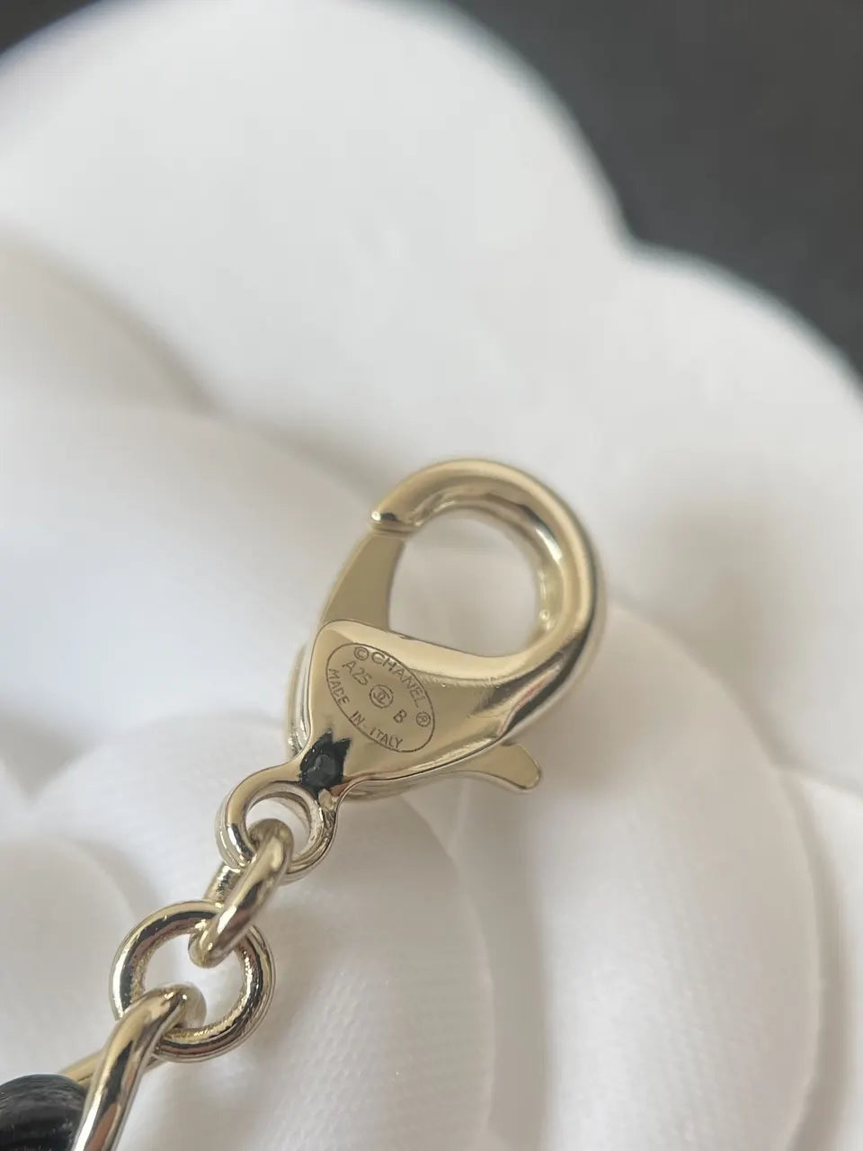 Chanel Black Silver Belt Bow - Hình 7