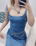 Chanel Gold Chain Belt Padlock