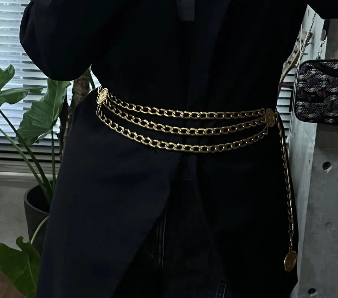 Chanel Gold Coin Chain Belt
