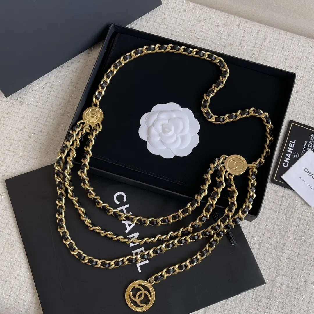Chanel Gold Coin Chain Belt - Hình 4