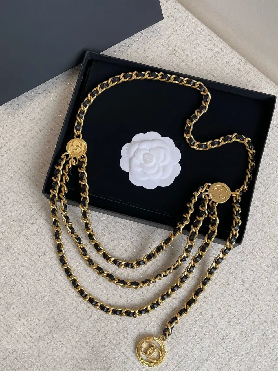 Chanel Gold Coin Chain Belt - Hình 5