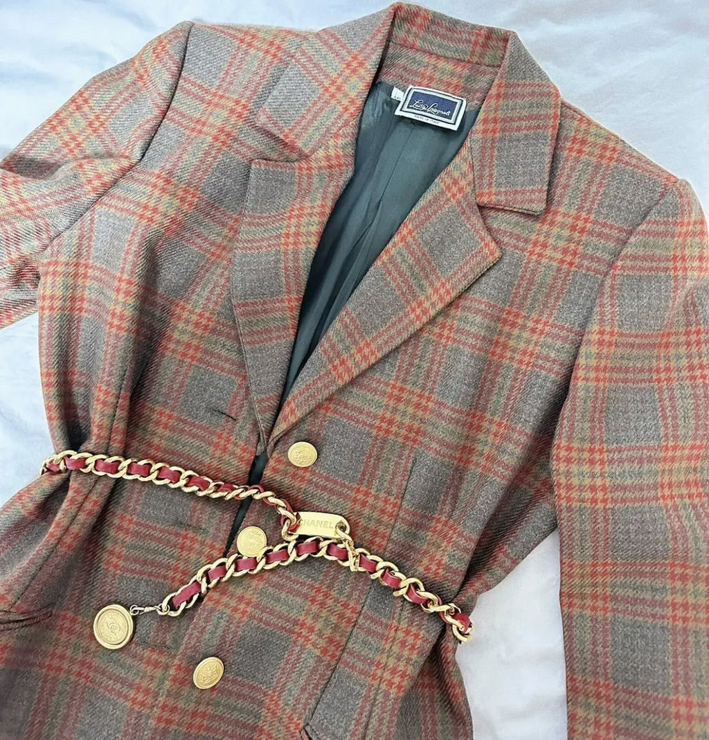 Les Copains Plaid Blazer