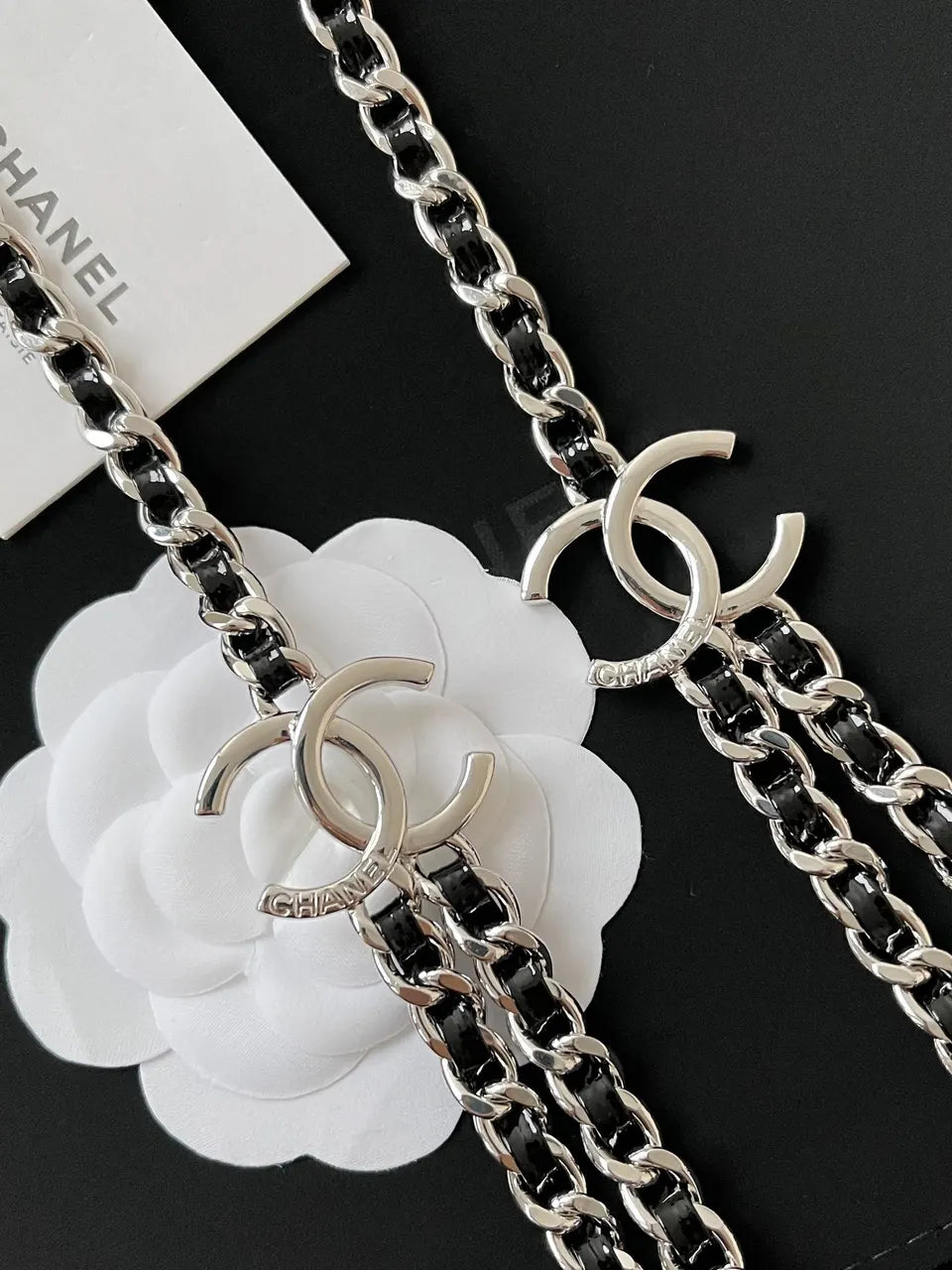 Chanel Denim Jacket Chain Belt - Hình 4