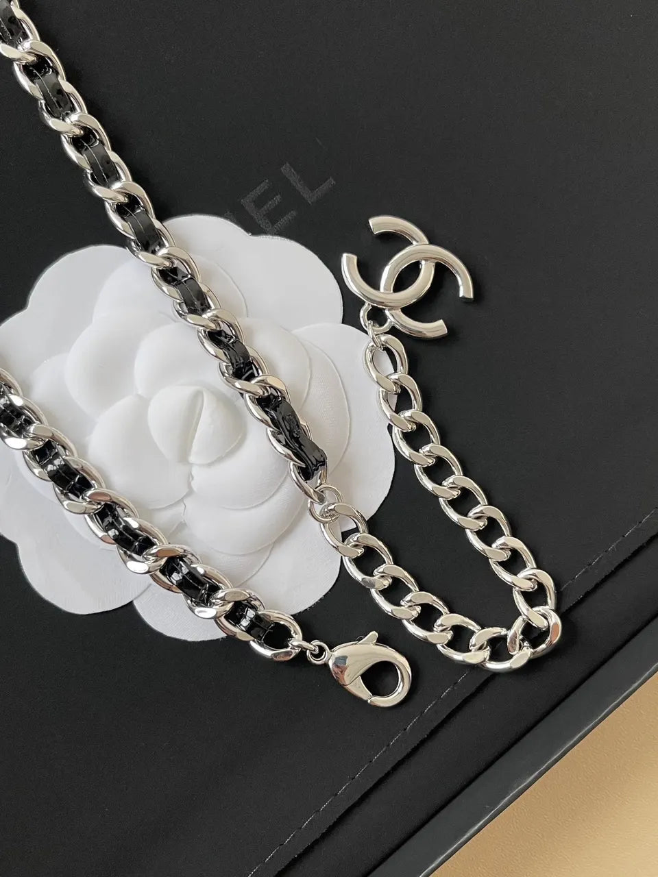 Chanel Denim Jacket Chain Belt - Hình 5