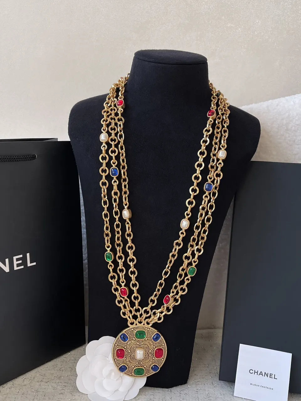 Vintage Gold Chain Belt - Hình 3