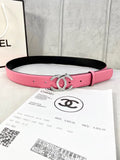 Chanel Candy Pink Leather Belt