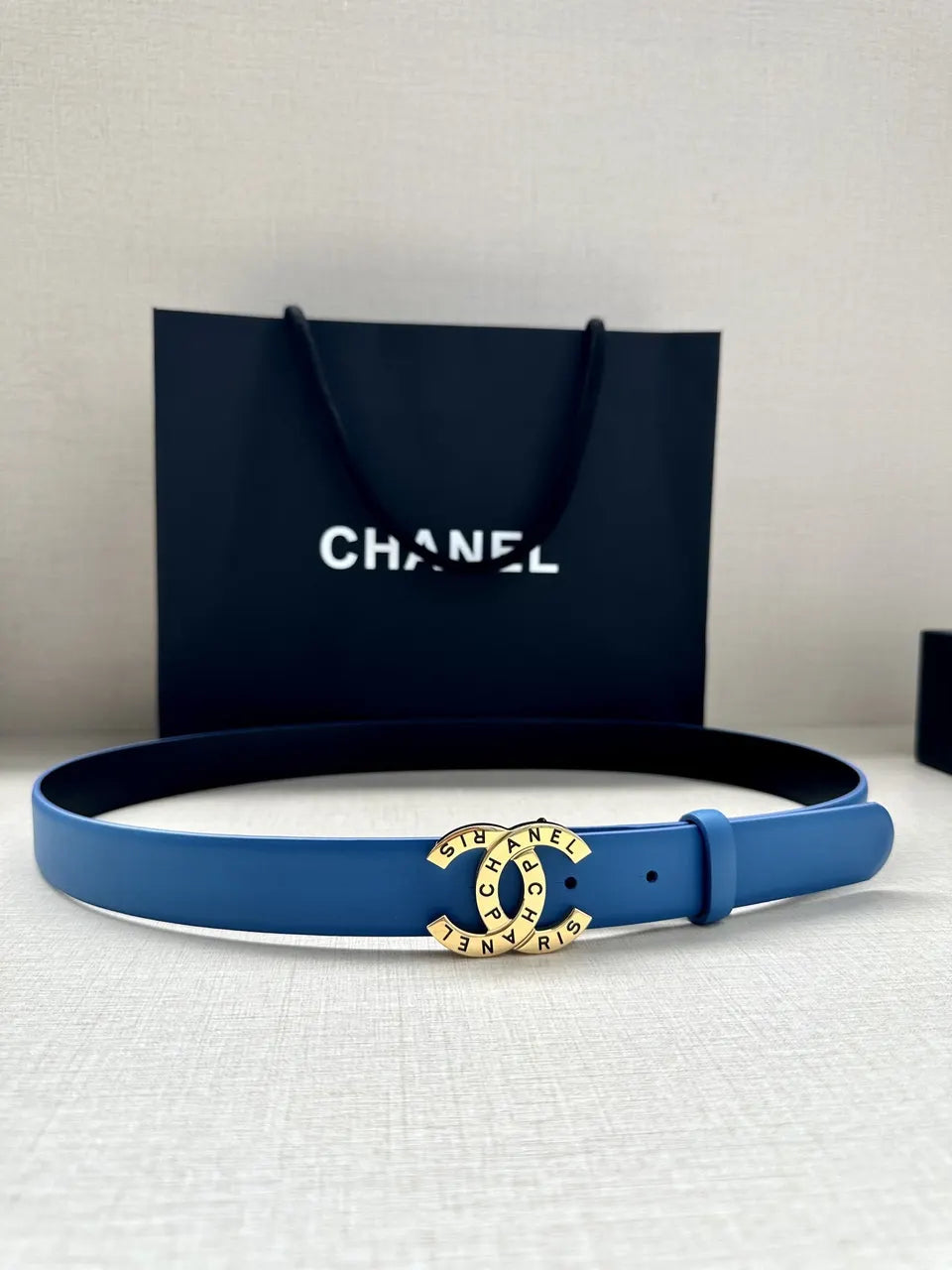 Chanel Azure Leather Belt