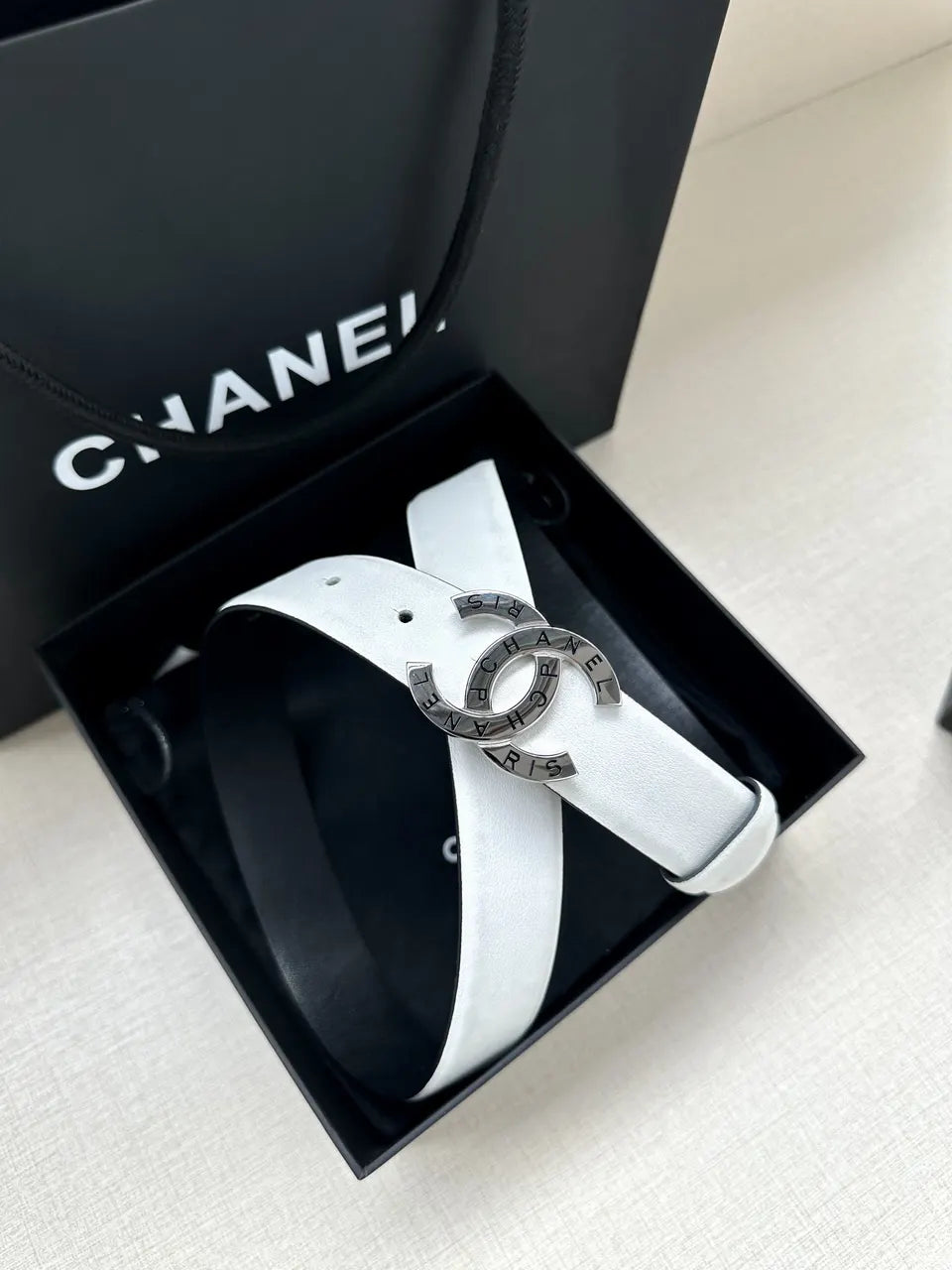 Chanel Reversible Leather Belt - Hình 5