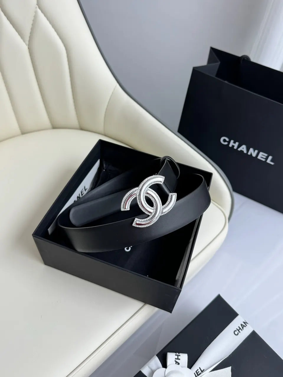 Chanel Pavé Crystal CC Belt