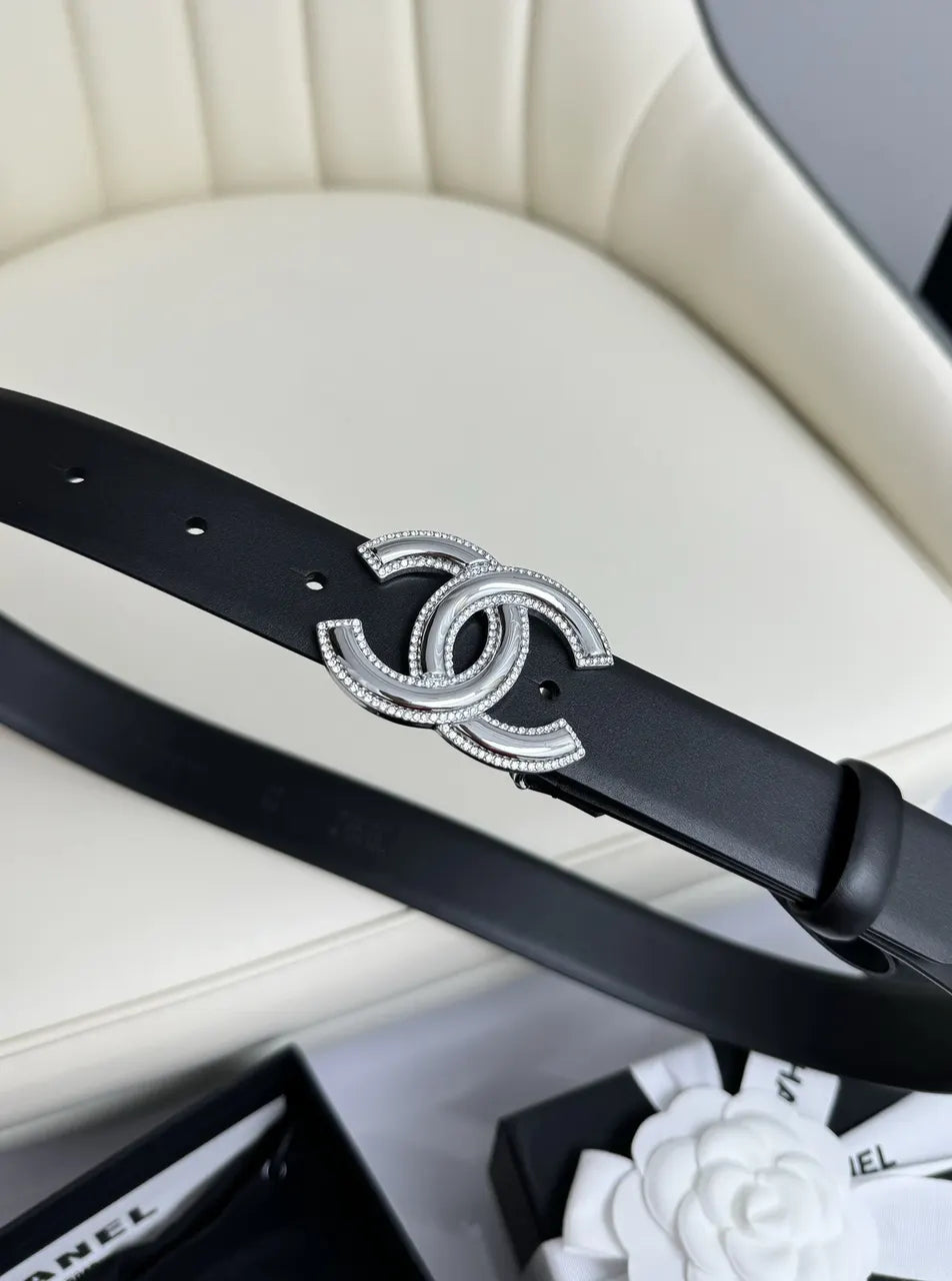 Chanel Pavé Crystal CC Belt - Hình 4