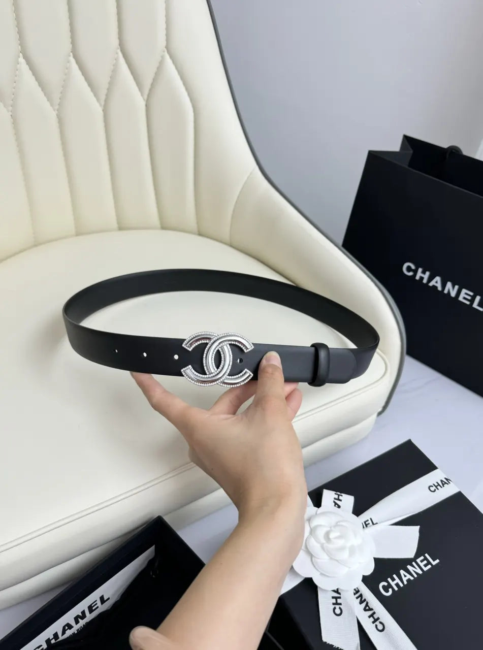Chanel Pavé Crystal CC Belt - Hình 5