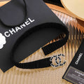 chain Chanel Black Velvet Belt