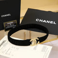 Chanel Black Velvet Choker