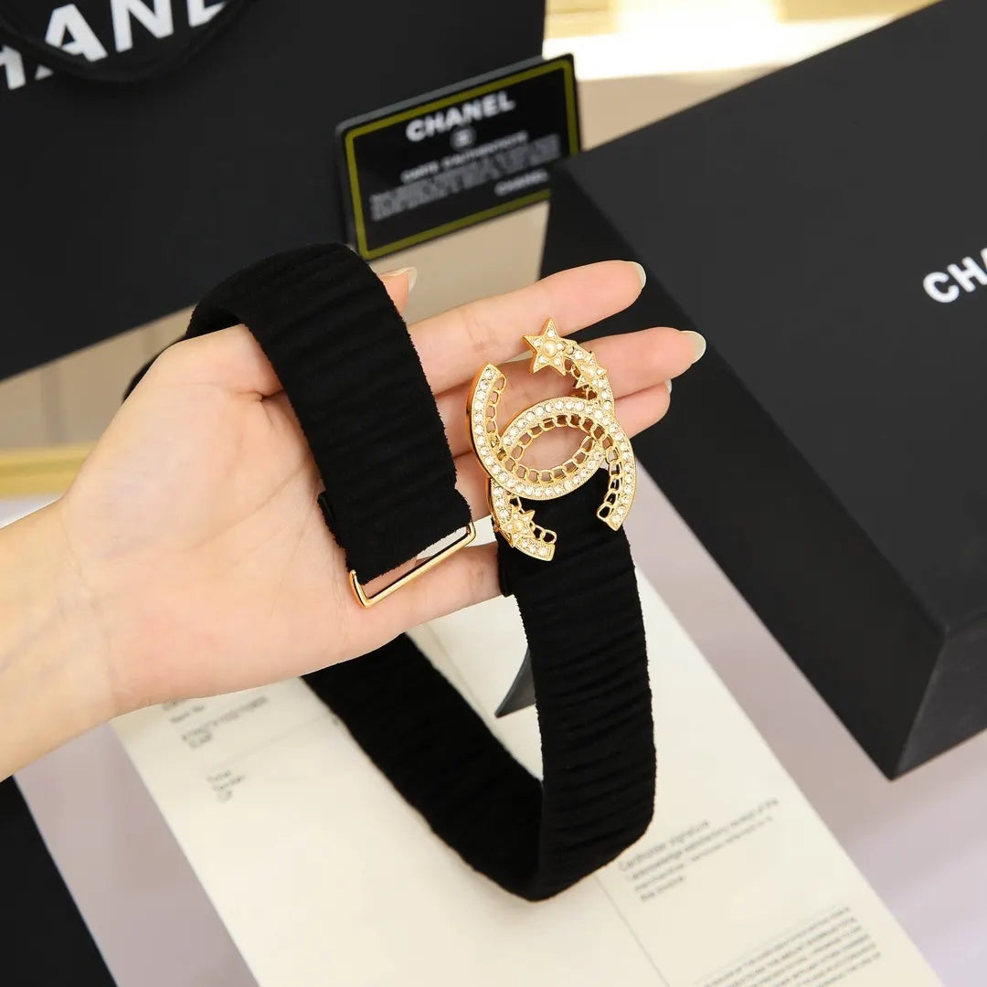 Chanel Black Velvet Choker - Hình 4