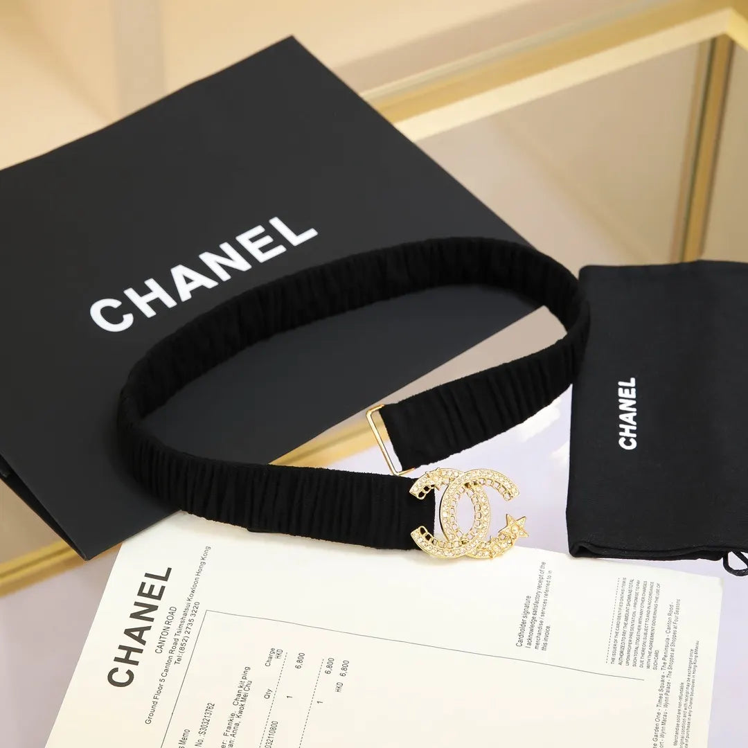 Chanel Black Velvet Choker - Hình 5