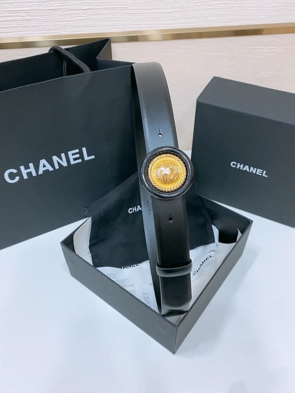 Chanel Medallion Buckle Belt - Hình 6