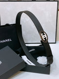 Chanel Oval CC Black Belt