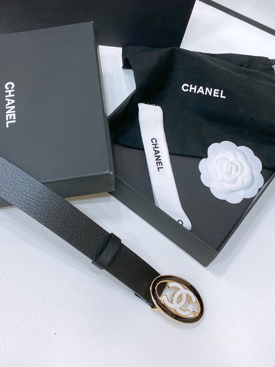 Chanel Oval CC Black Belt - Hình 2